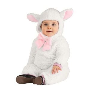 Little lamb costume for infant size 0-3 months